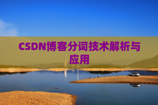 CSDN博客分词技术解析与应用